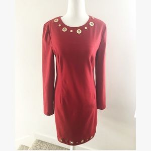 Michael Kors Gold and Red Dress